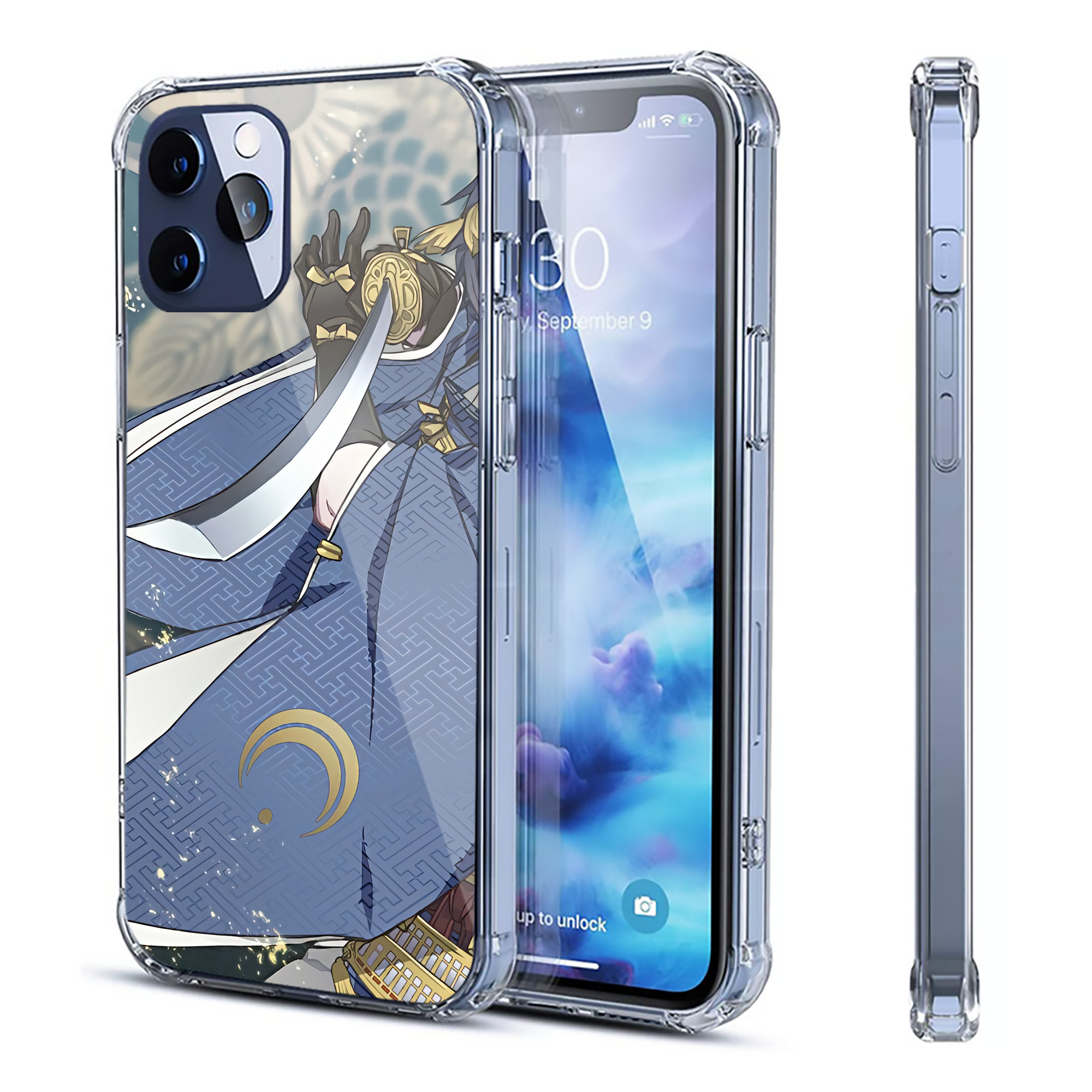（画像用） 刀剣乱舞 Touken Ranbu 【iPhone 12シリーズ対応】透明スマホケース（クリアソフトケース）